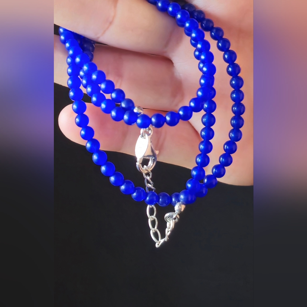 Nicky Butler Blue Quartzite Nb Designer Bead Necklace 925 Sterling Silver Nwt 53$